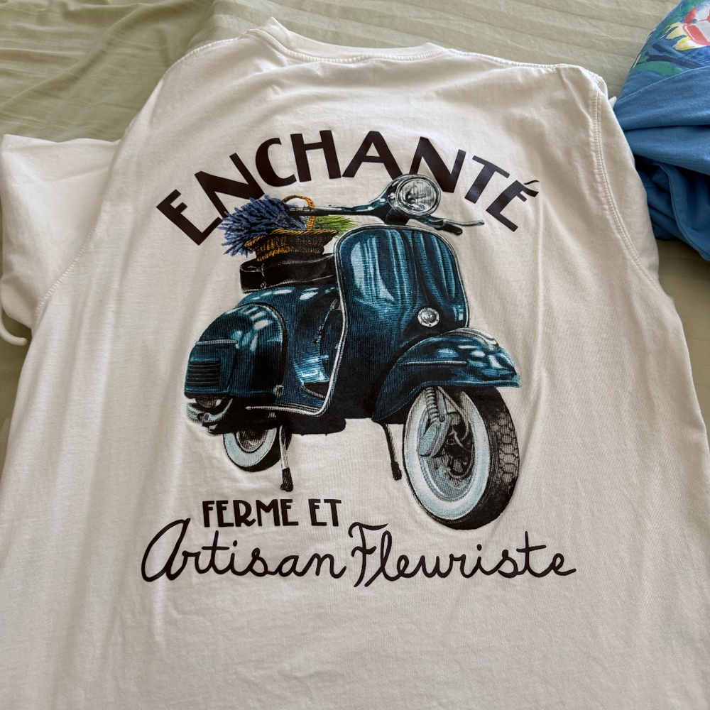 White Enchante Daniel Ricciardo Vespa Tee Size XS